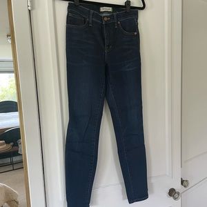Madewell high riser skinny jeans